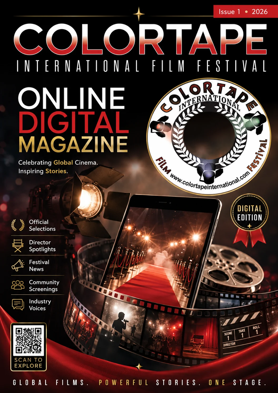 2026 Colortape digital magazine concept cover